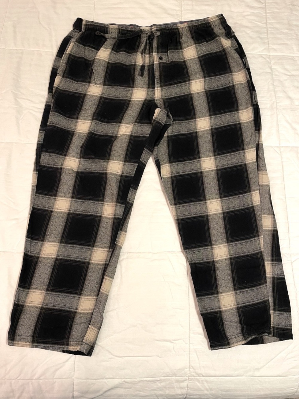 Eddie Bauer Lounge Men's SZ XL Pants Flannel Plaid  100% Cotton Pajama Jogger